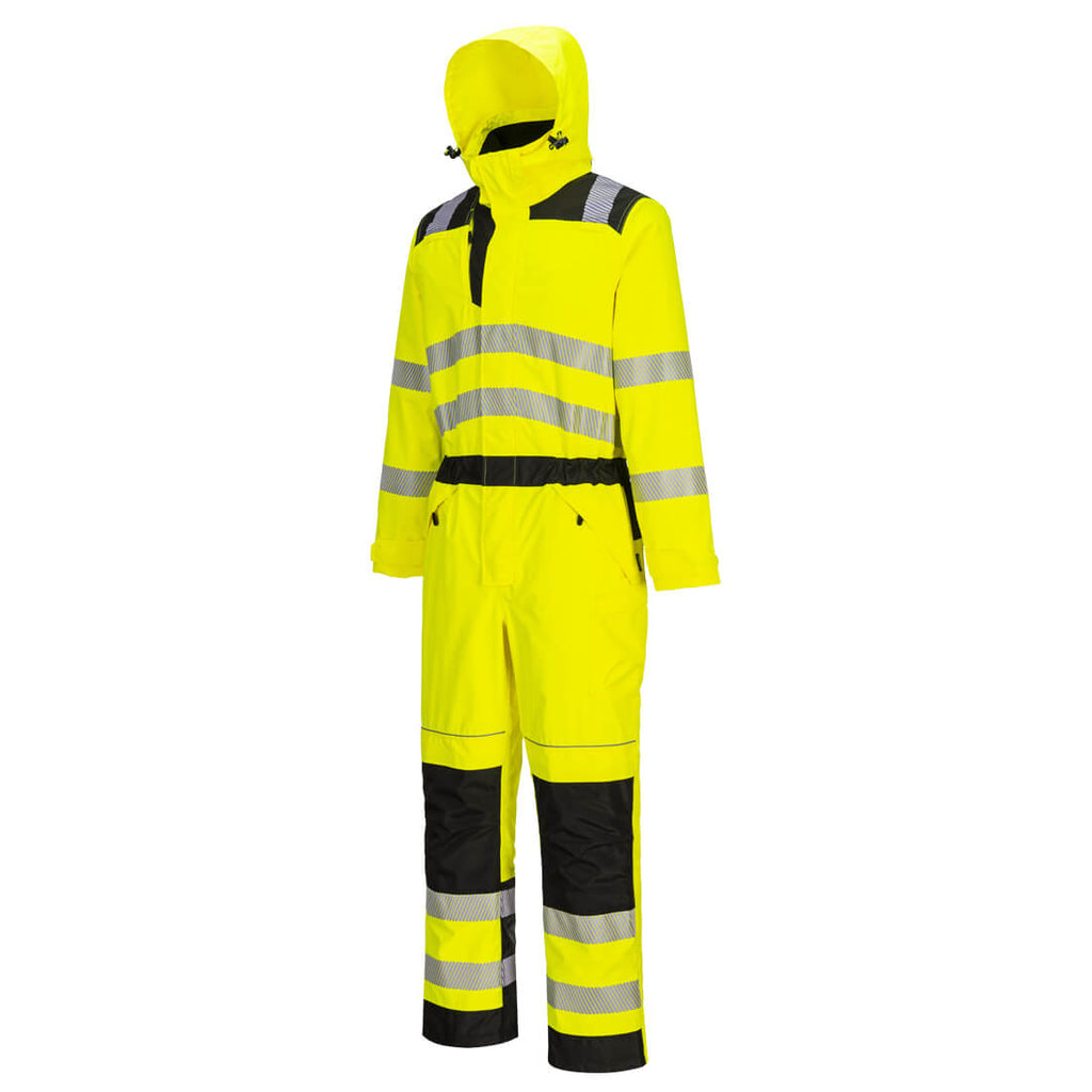 PW3 Sateenpitävä Hi-Vis haalari - Kelta/musta