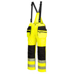 PW3 Hi-Vis sadetta kestävät avohaalarit - Kelta/musta