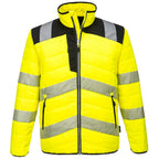PW3 Hi-Vis kevyttoppatakki - Kelta/musta