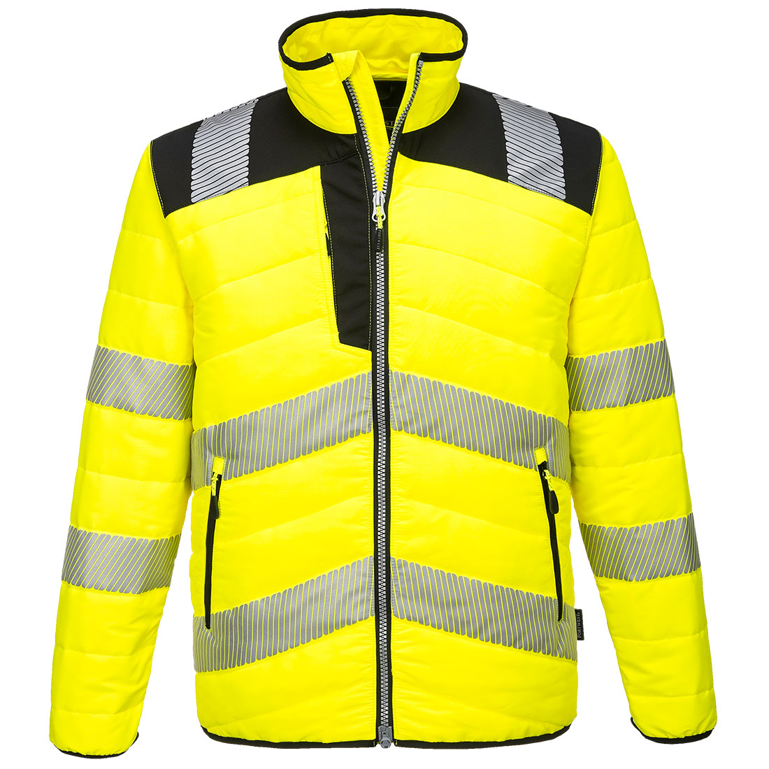 PW3 Hi-Vis kevyttoppatakki - Kelta/musta