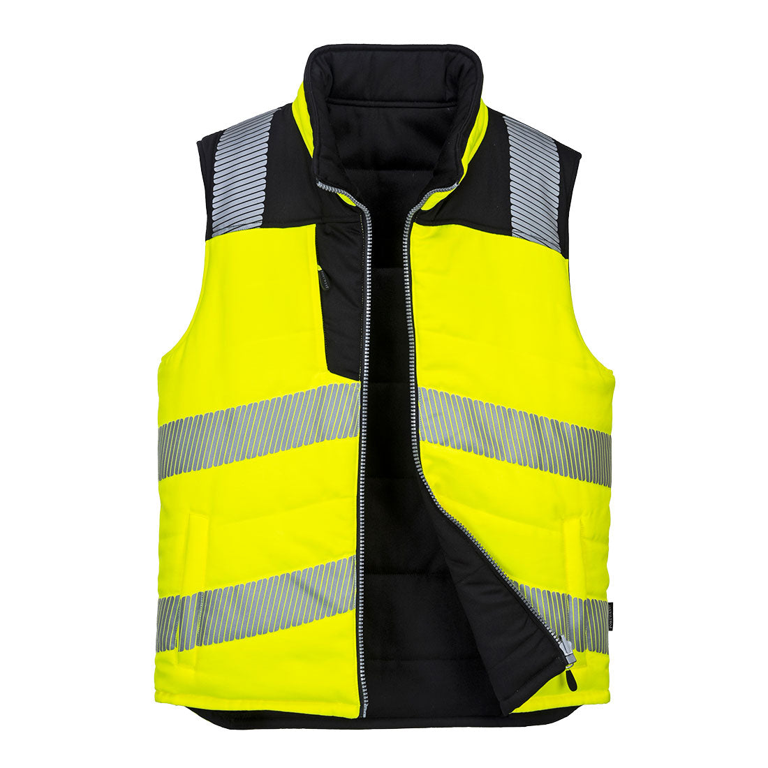 PW3 Hi-Vis Kääntöliivi - Kelta/musta