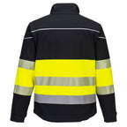 PW3 Hi-Vis Luokka 1 Softshell takki 3L - Musta/keltainen
