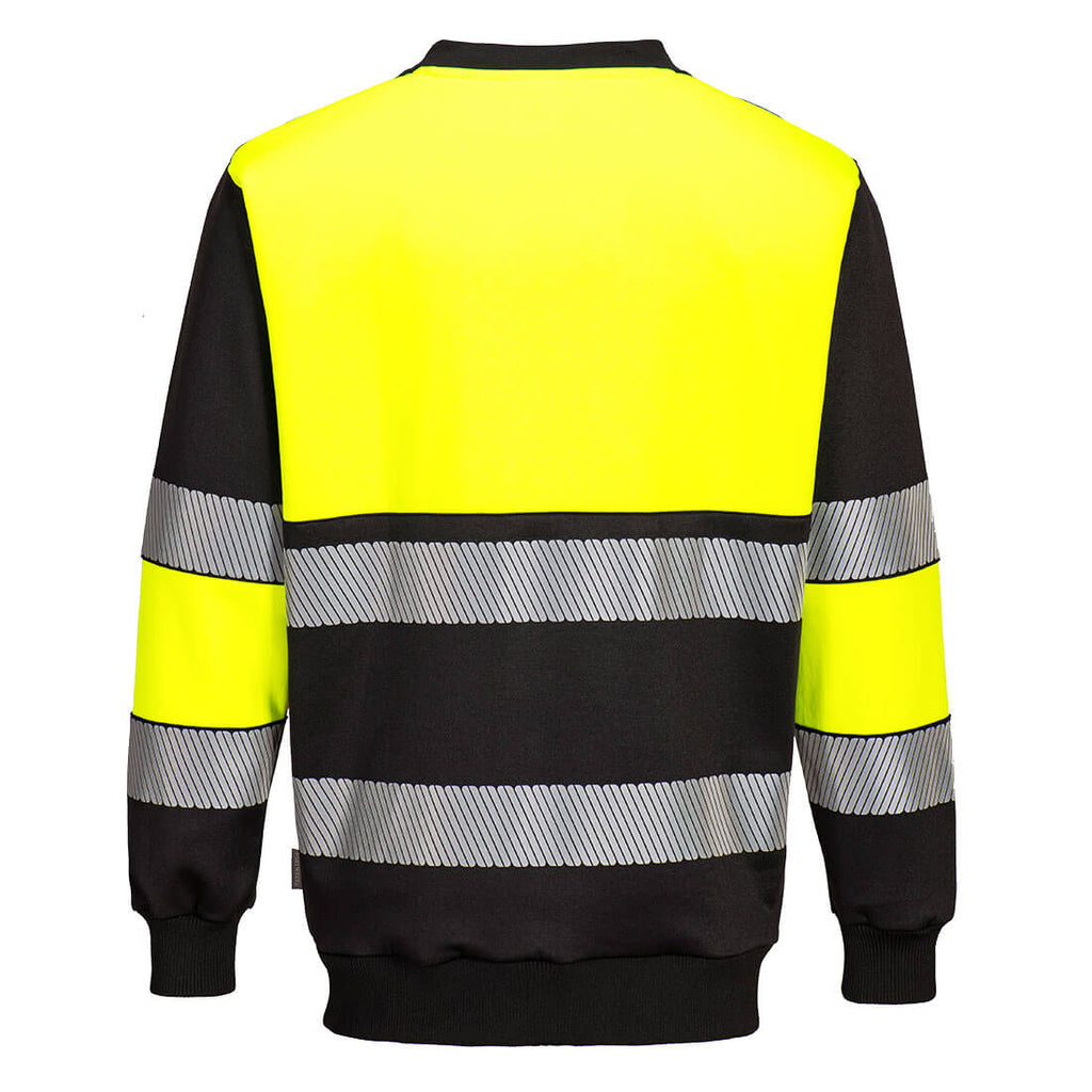 PW3 Hi-Vis College-pusero (Luokka 1) - Kelta/musta