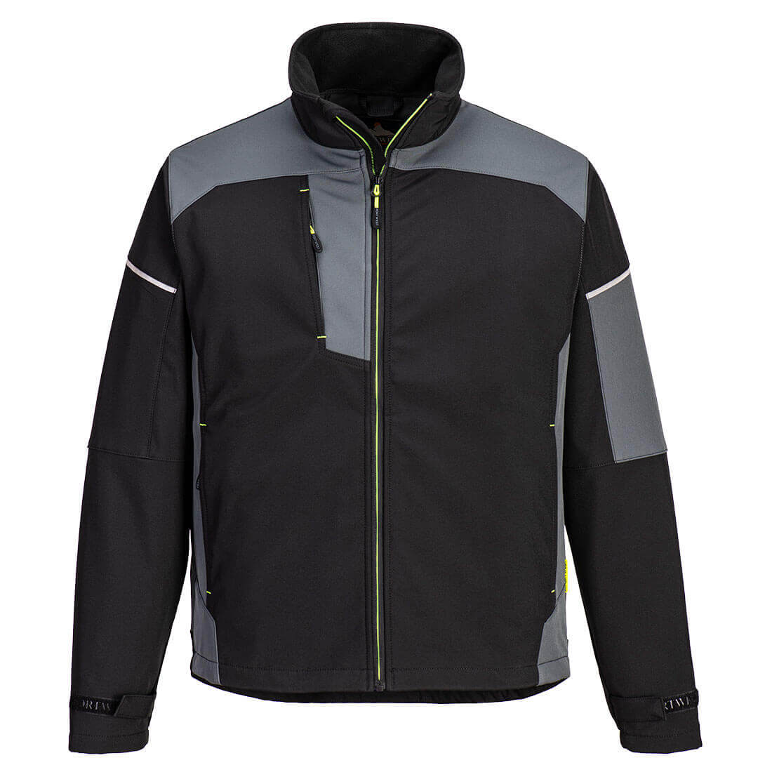 PW3 Softshell Takki 3L - Musta/vaaleanharmaa