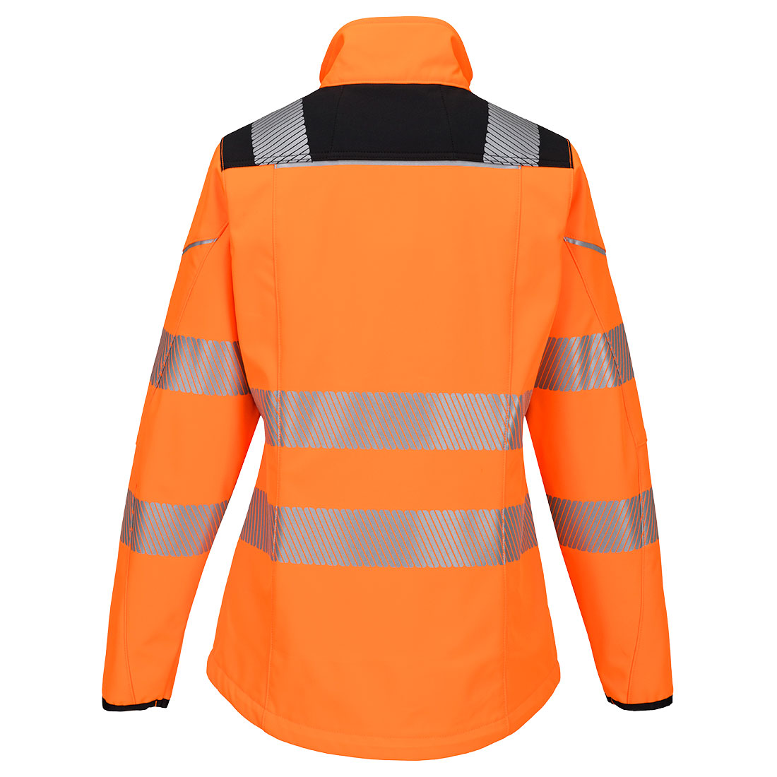 PW3 Hi-Vis Naisten Softshell-takki - Oranssi/musta