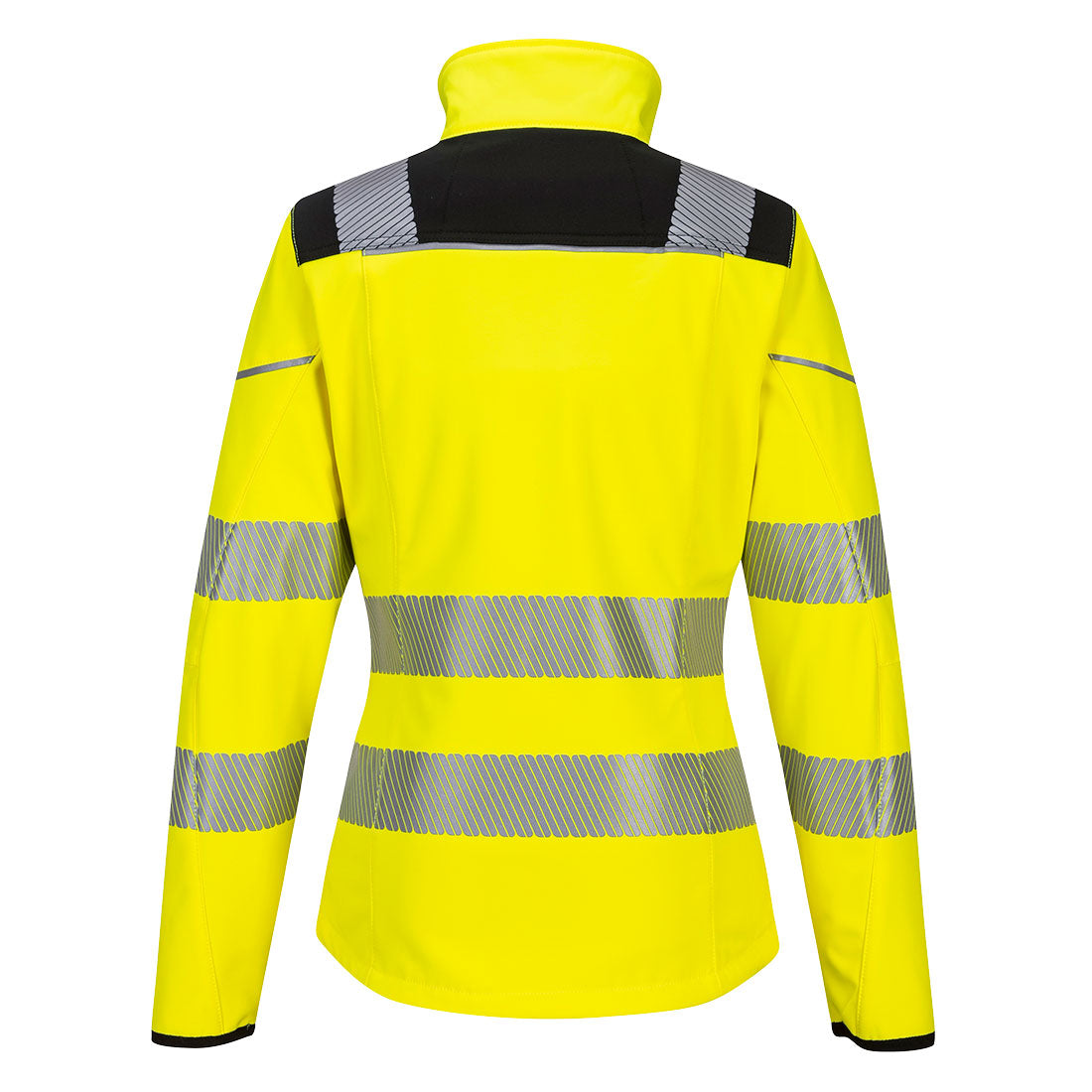 PW3 Hi-Vis Naisten Softshell-takki - Kelta/musta