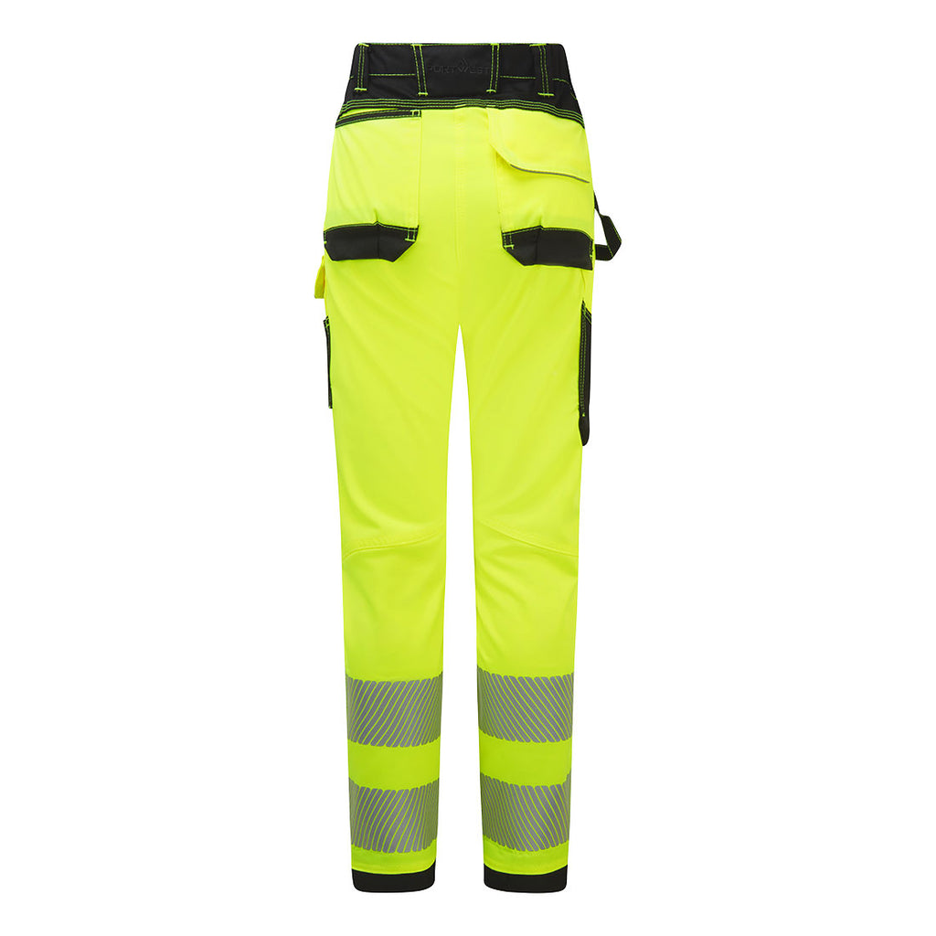 PW3 Naisten Huomio Stretch-työhousut - Kelta/musta