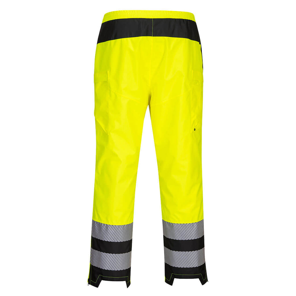 PW3 Hi-Vis naisten sateenpitävät housut - Kelta/musta