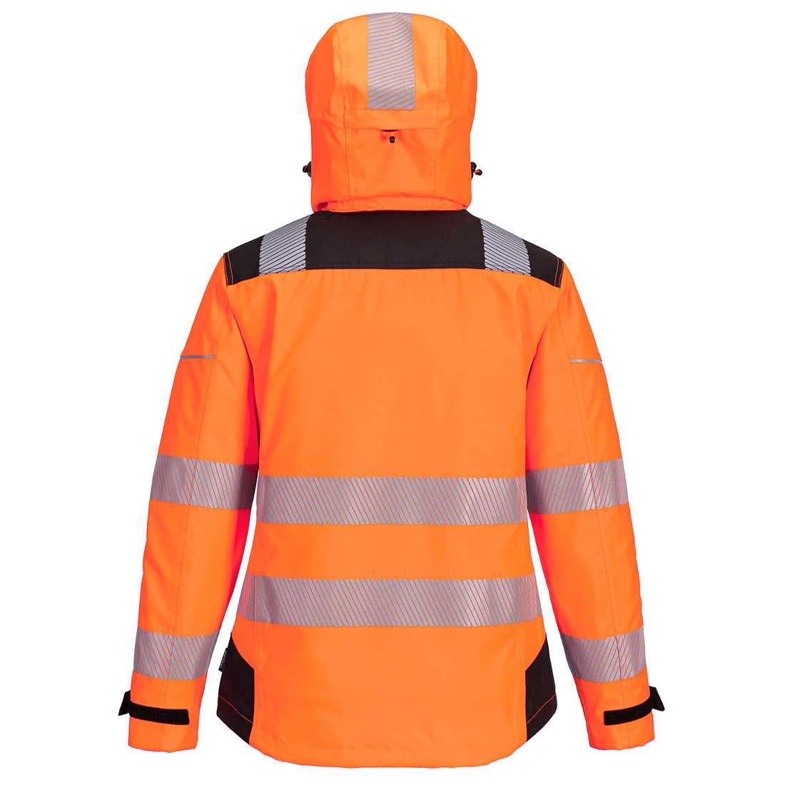 PW3 Hi-Vis naisten sateenpitävä takki - Oranssi/musta