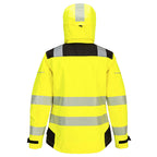 PW3 Hi-Vis naisten sateenpitävä takki - Kelta/musta