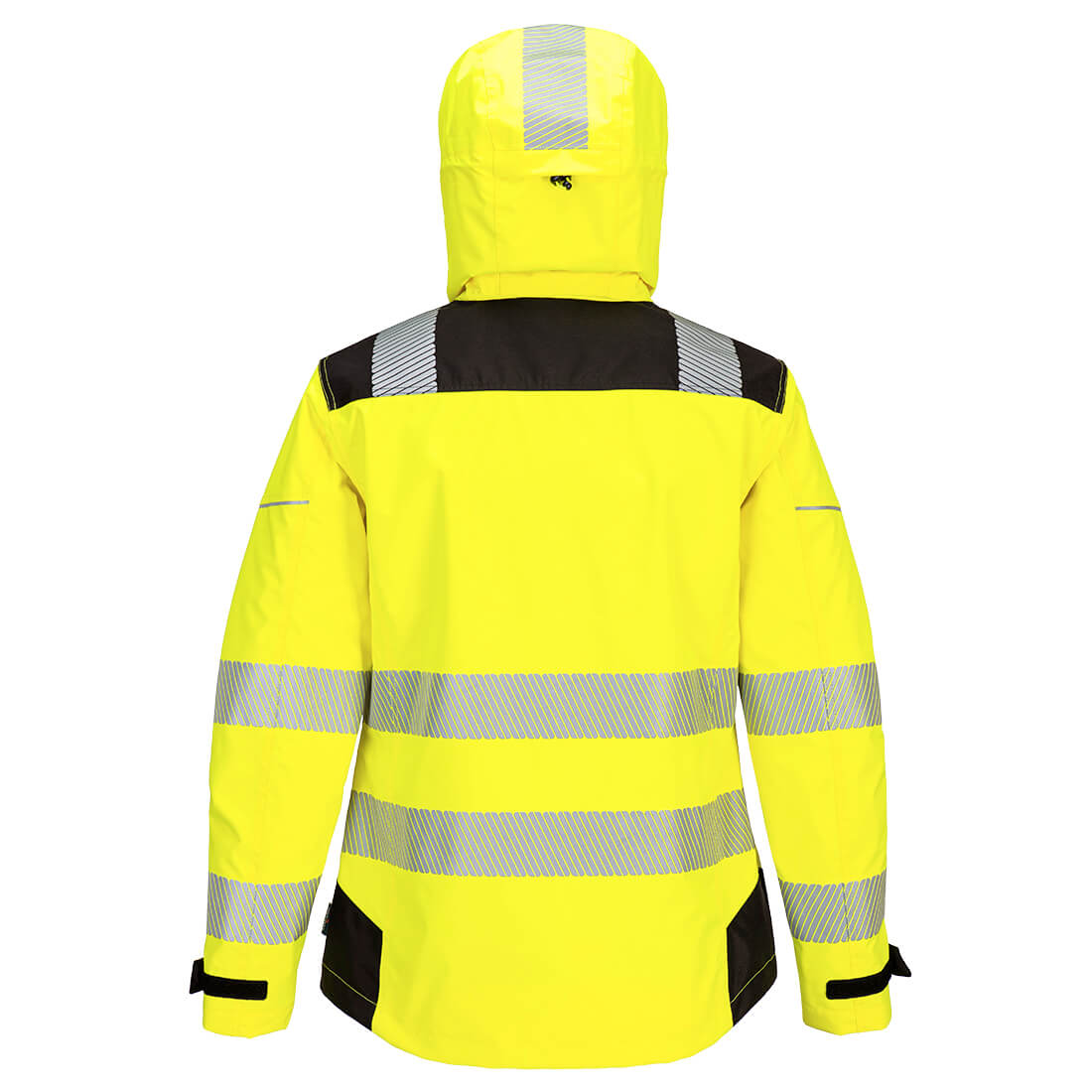 PW3 Hi-Vis naisten sateenpitävä takki - Kelta/musta