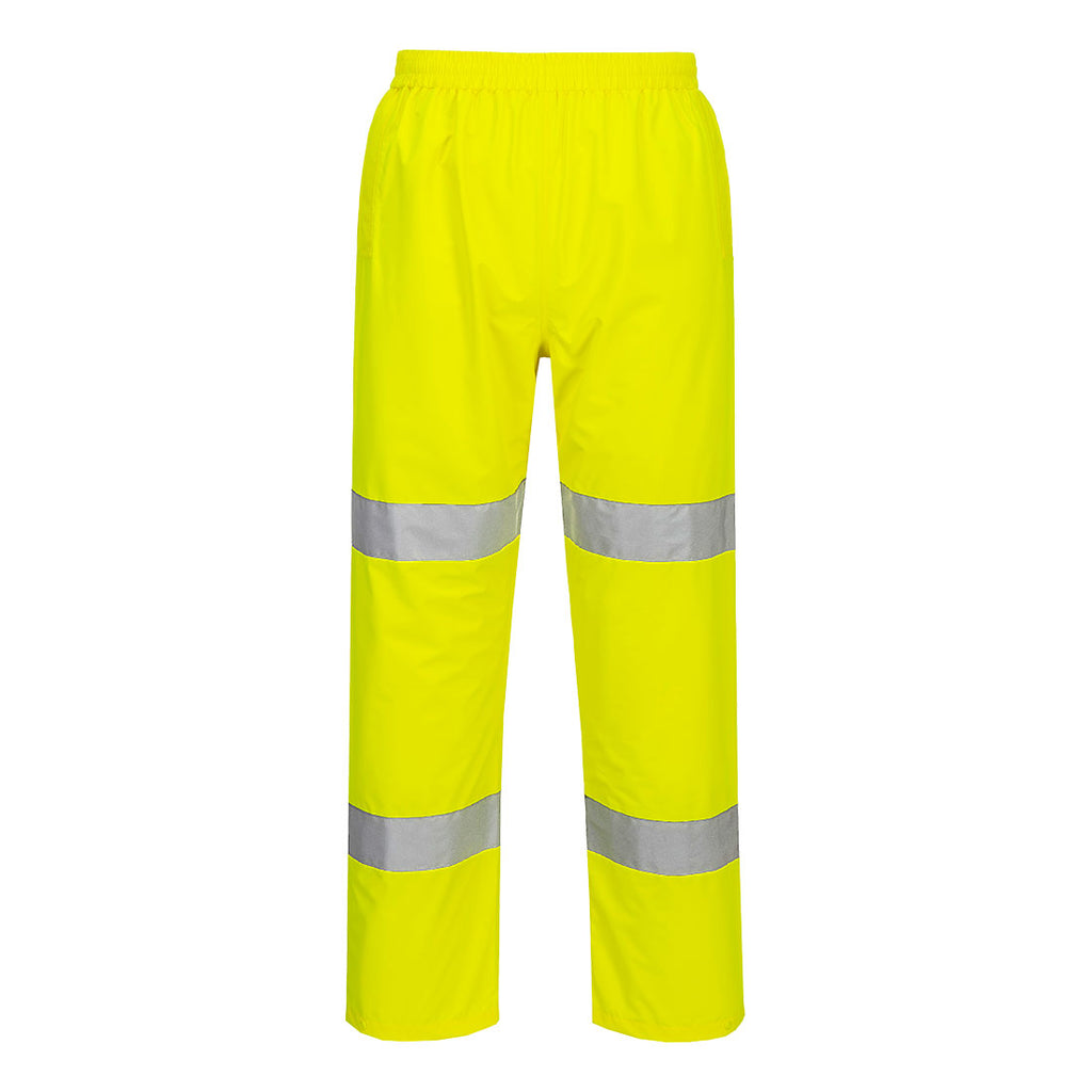 Hi-Vis kevyet pieneen tilaan pakattavat housut - Keltainen