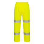 Hi-Vis kevyet pieneen tilaan pakattavat housut - Keltainen