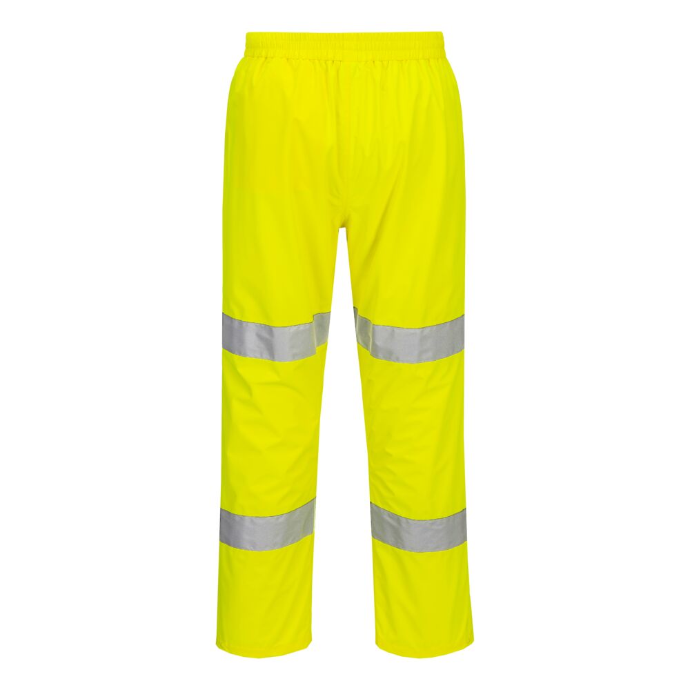 Hi-Vis kevyet pieneen tilaan pakattavat housut - Keltainen