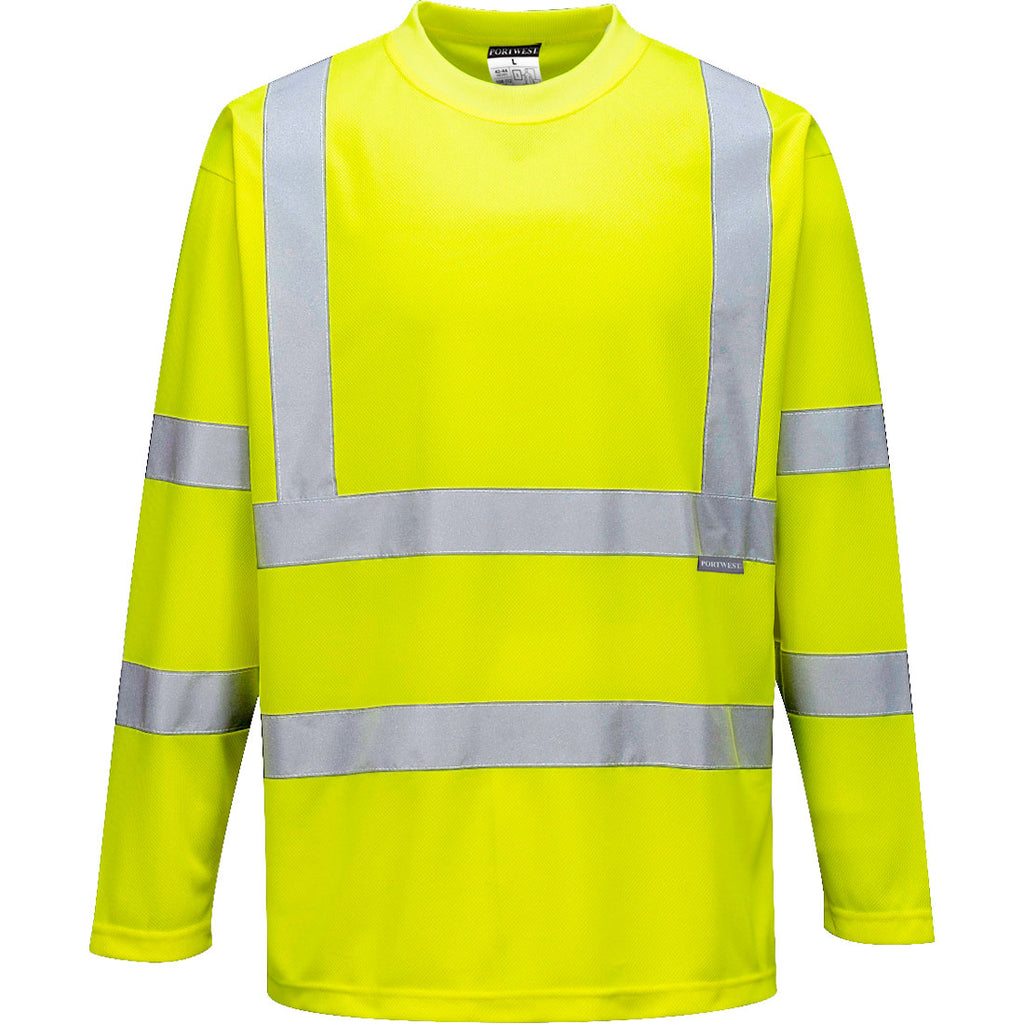 HiVis pitkähihainen t-paita - Keltainen