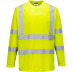 HiVis pitkähihainen t-paita - Keltainen