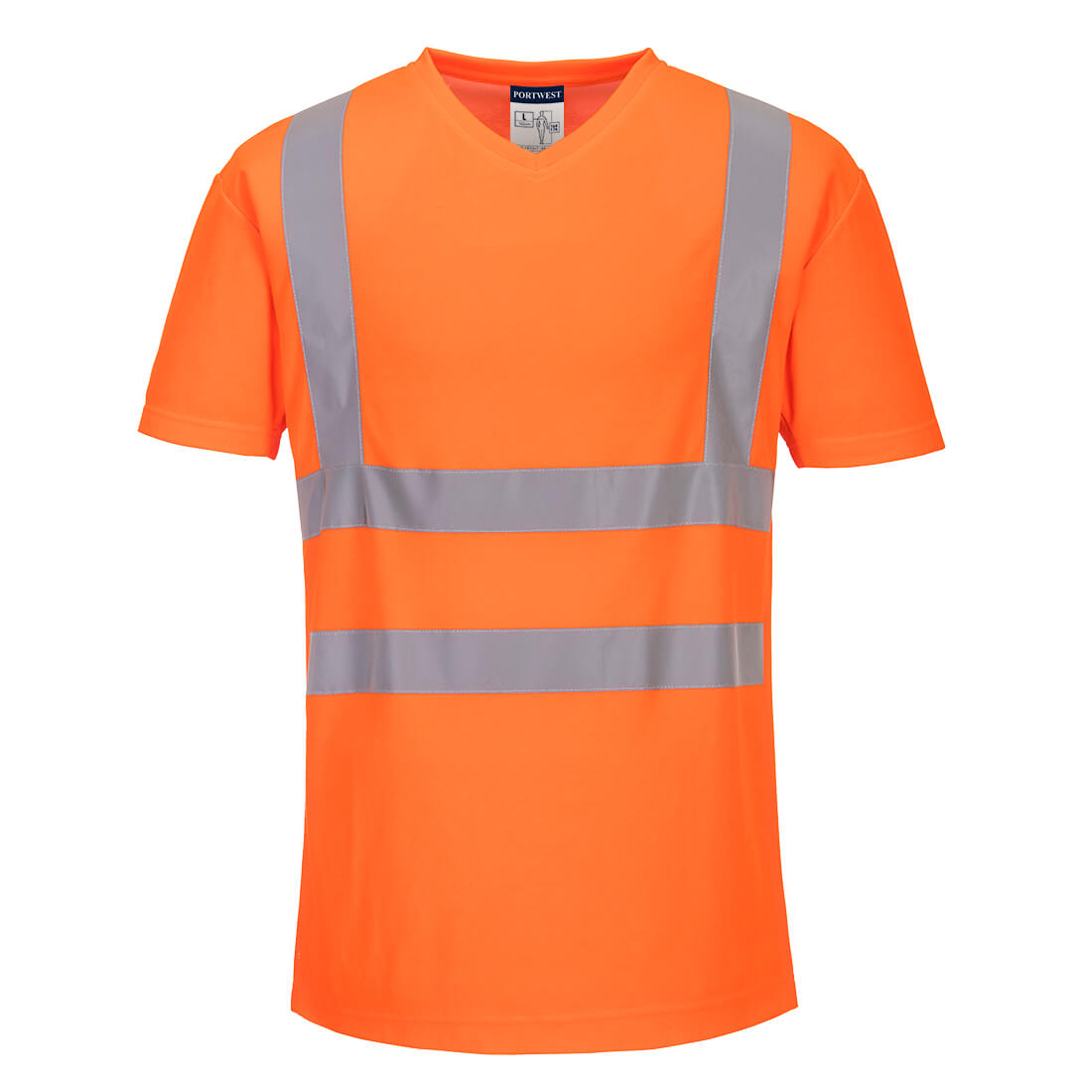 Hi-Vis puuvilla Comfort Mesh Insert t-paita S/S