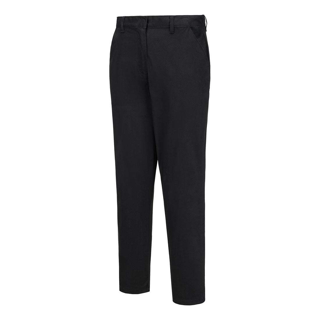 Naisten Stretch Slim Chino-housut - Musta