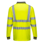 Pitkähihainen Cotton Comfort-polo - Keltainen