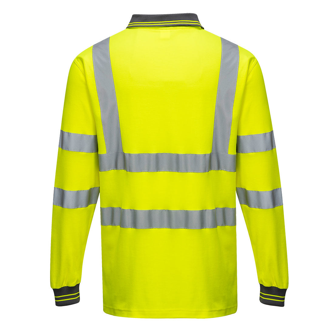 Pitkähihainen Cotton Comfort-polo - Keltainen