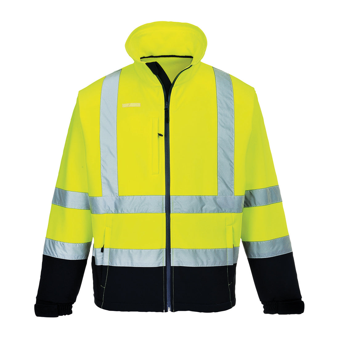 HiVis kontrasti Softshell-takki - Kelta/navy