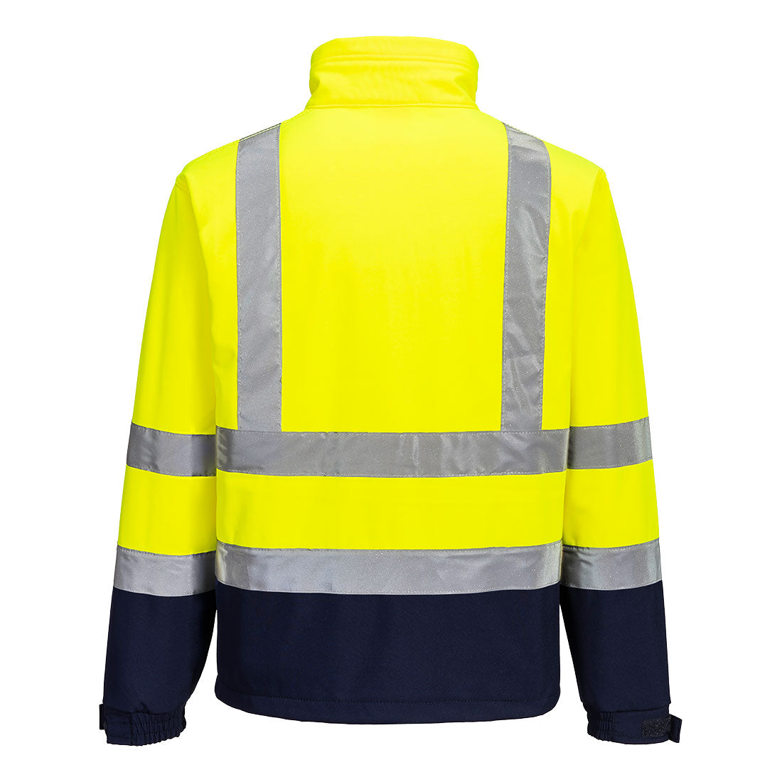 HiVis kontrasti Softshell-takki - Kelta/navy
