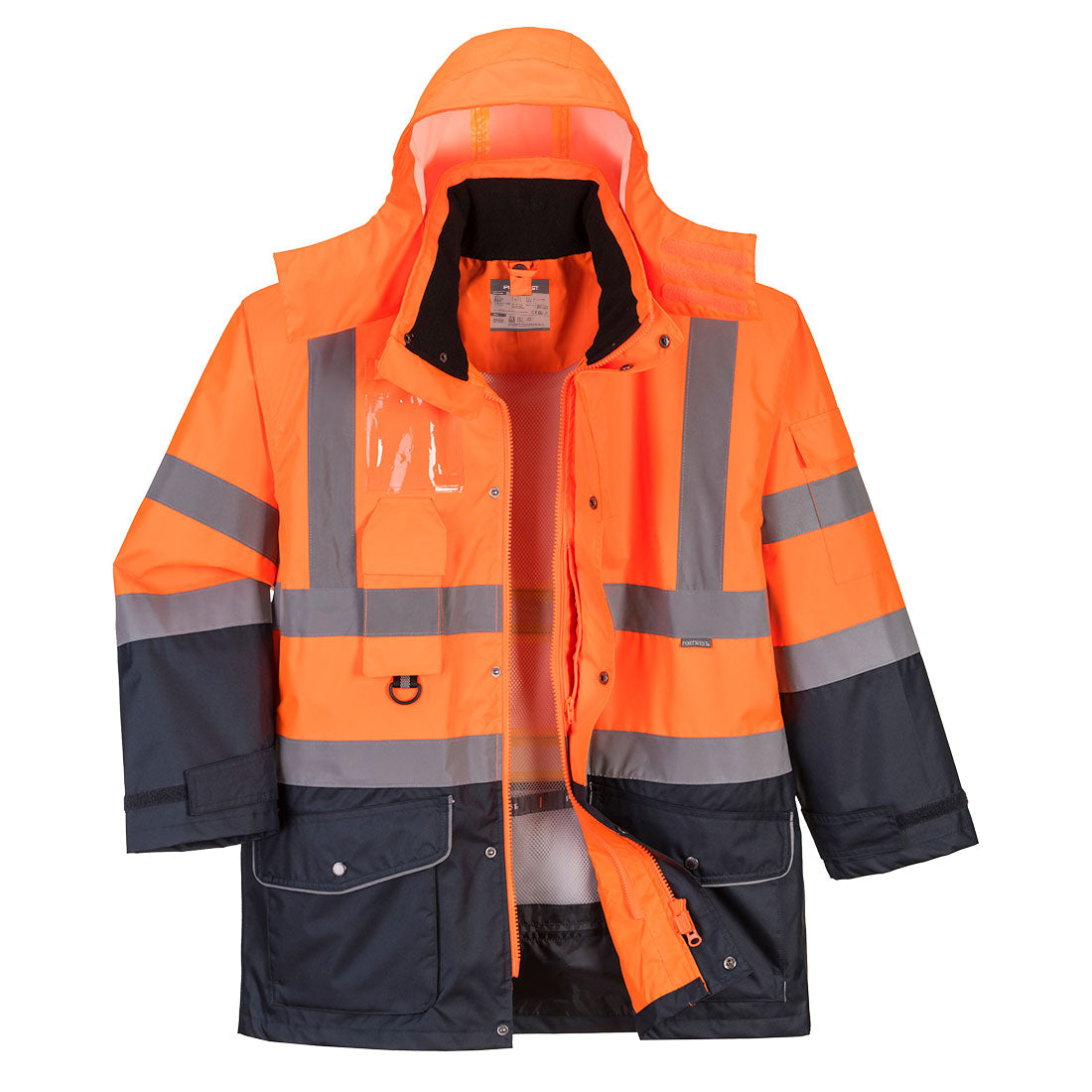 Hi-Vis 7-in-1 kaksiväri Traffic-Takki