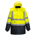 Hi-Vis 7-in-1 kaksiväri Traffic-Takki