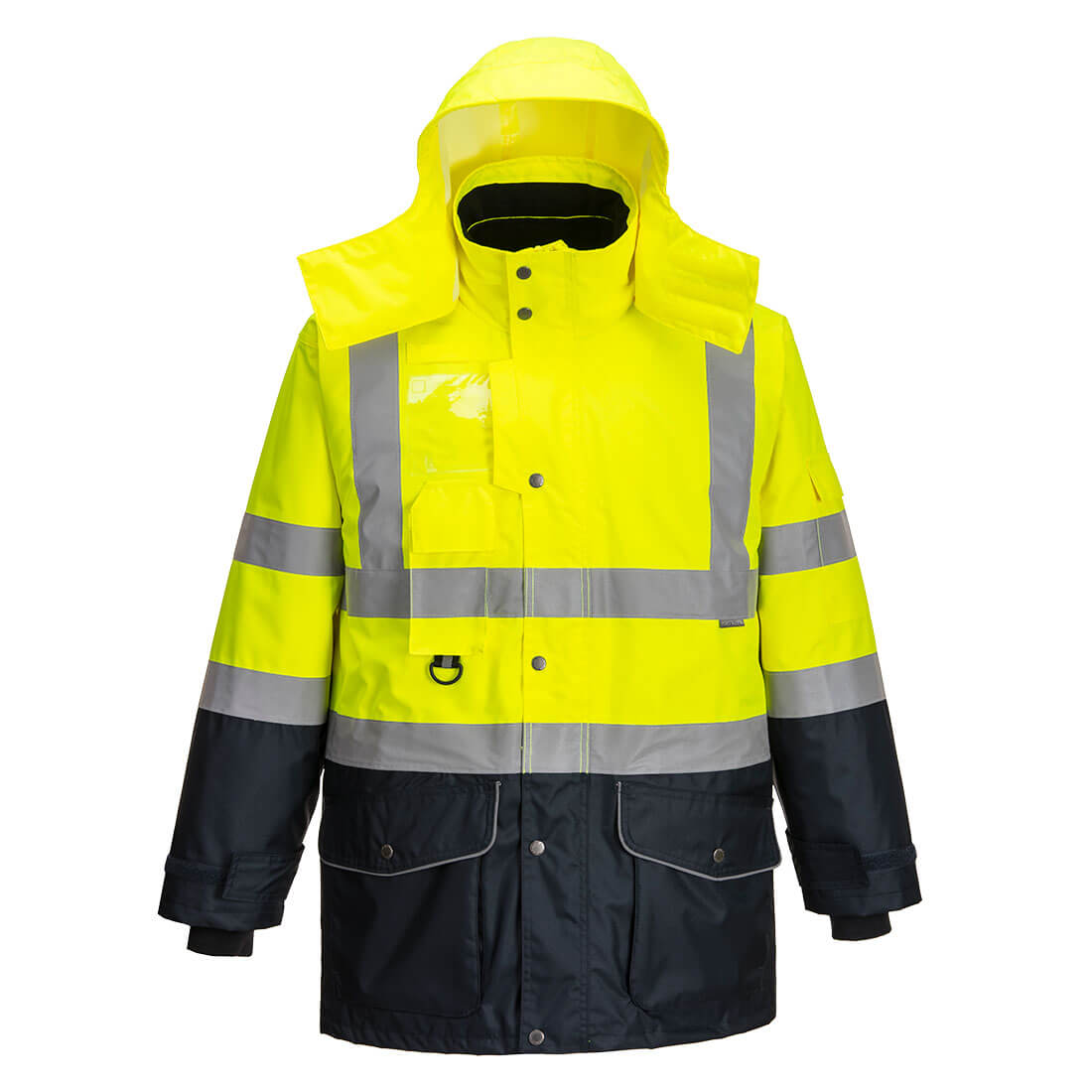 Hi-Vis 7-in-1 kaksiväri Traffic-Takki