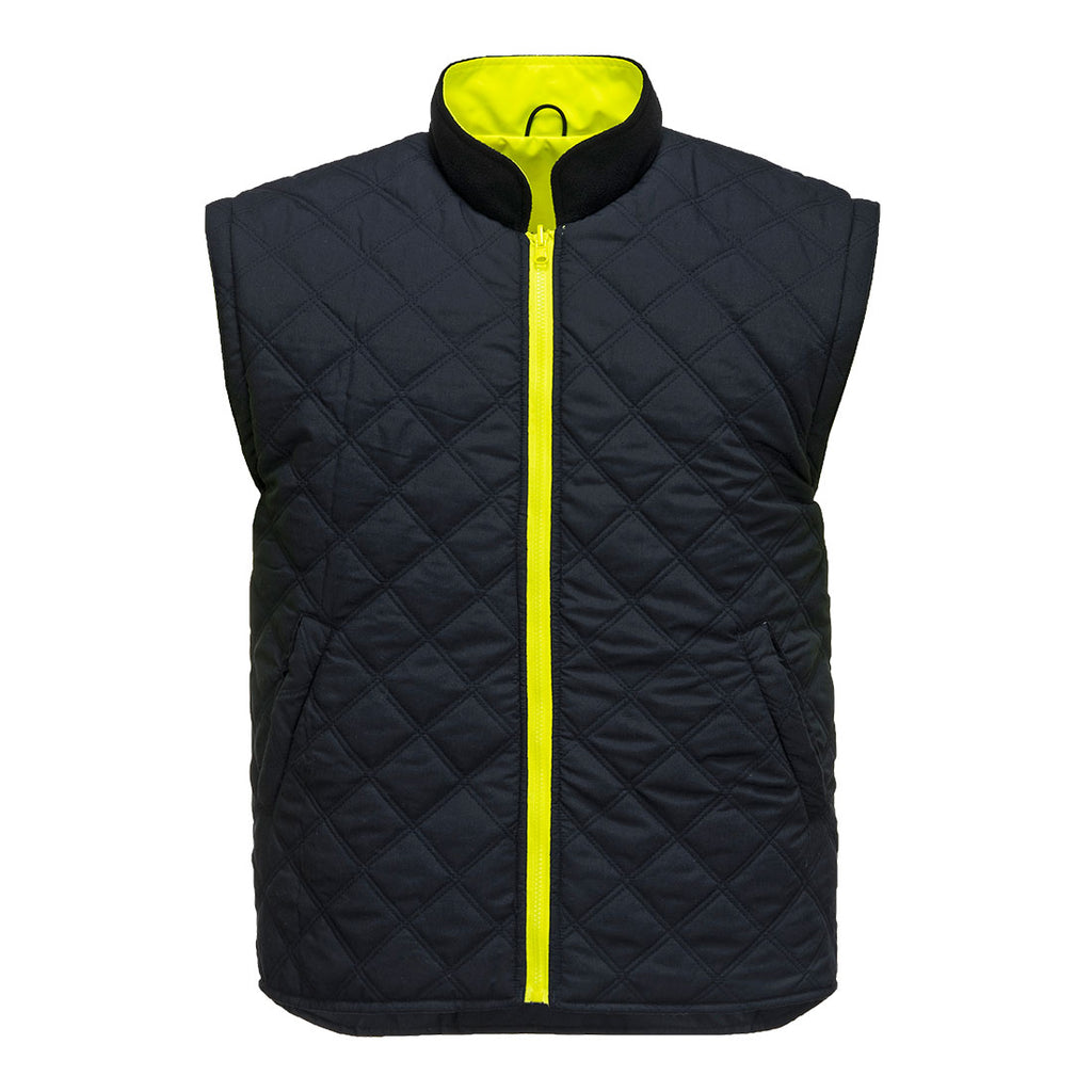 Hi-Vis 7-in-1 kaksiväri Traffic-Takki - Kelta/navy