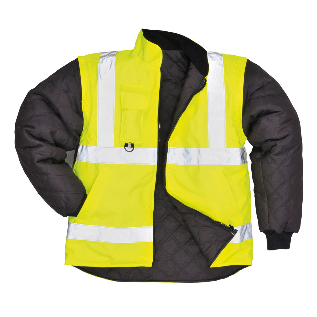 Hi-Vis hengittävä 7-in-1 Traffic takki - Keltainen