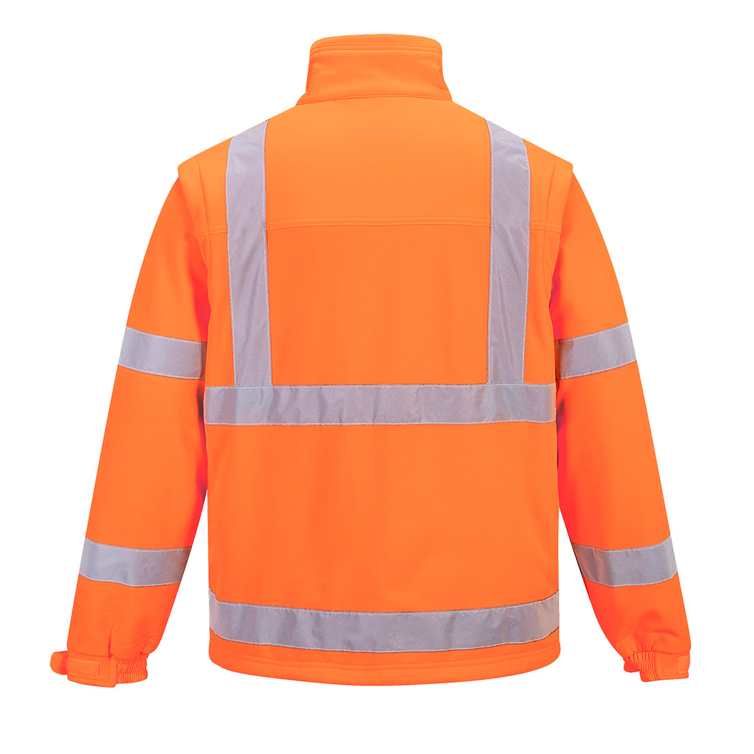 Irrotettavahihainen Hi-Vis Softshell takki (3L) - Oranssi