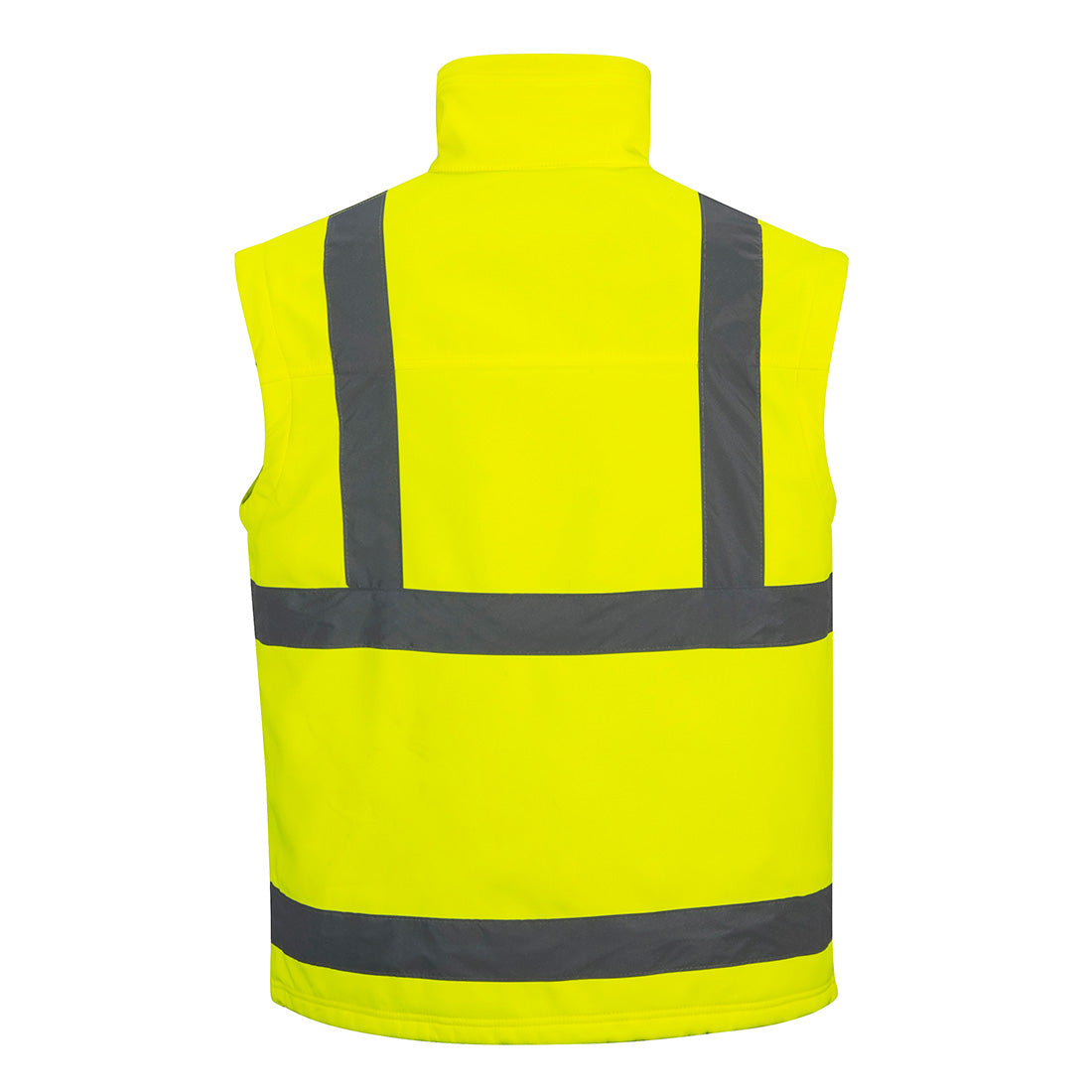 Irrotettavahihainen Hi-Vis Softshell takki (3L) - Keltainen