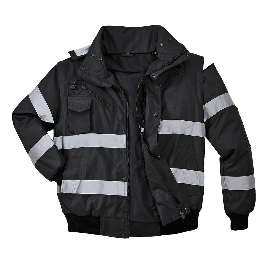 Iona 4-in-1 Bomber-takki - Musta