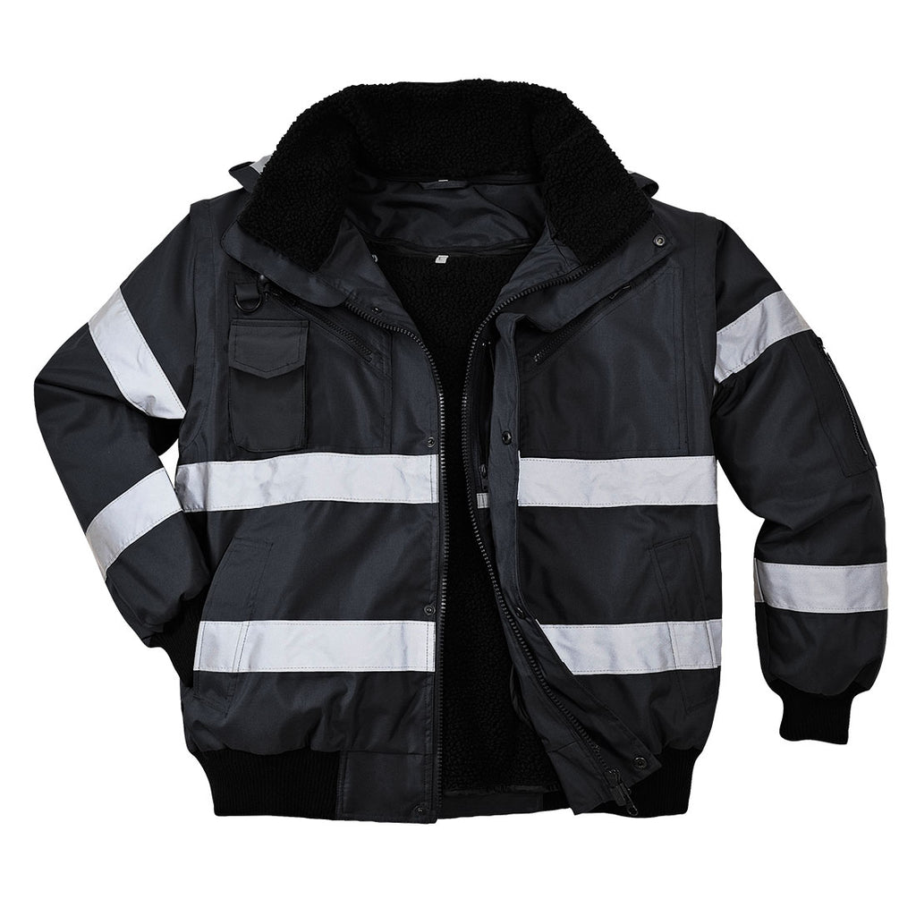 Iona 4-in-1 Bomber-takki - Musta