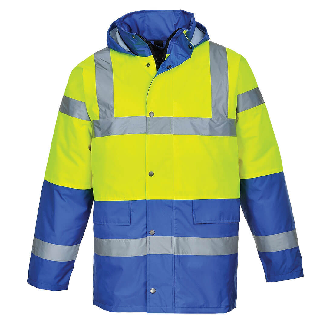 Hi-Vis kontrasti Traffic-takki - Kelta/royal