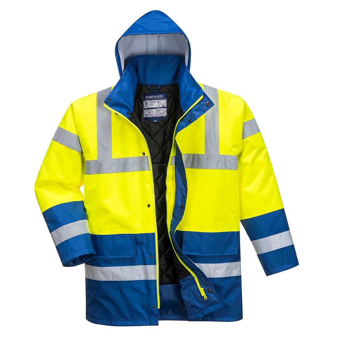 Hi-Vis kontrasti Traffic-takki - Kelta/royal
