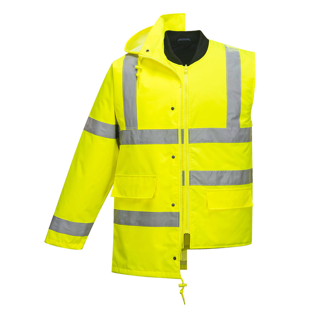 Hi-Vis 4-in-1 Traffic-takki - Keltainen