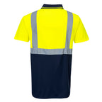 2-Värinen polopaita - Kelta/navy