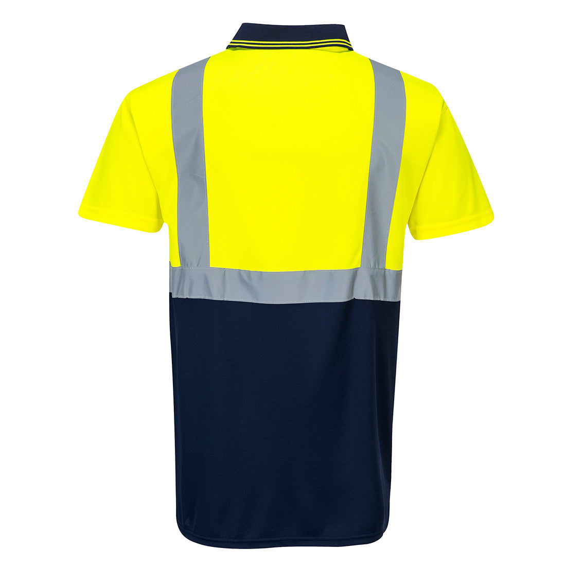 2-Värinen polopaita - Kelta/navy