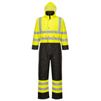 Hi-Vis Vuorelliset haalarit - Kontrastiväritys - Kelta/musta