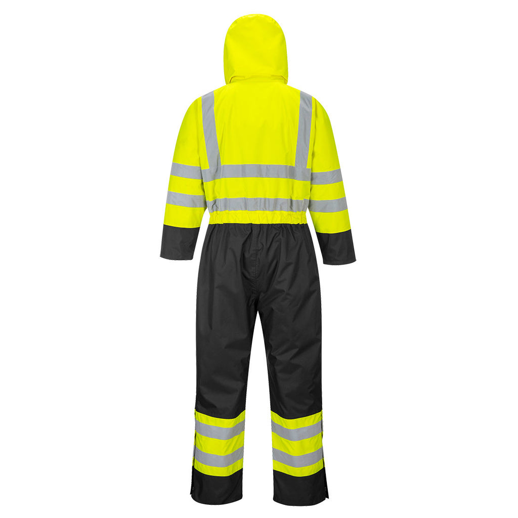 Hi-Vis Vuorelliset haalarit - Kontrastiväritys - Kelta/musta