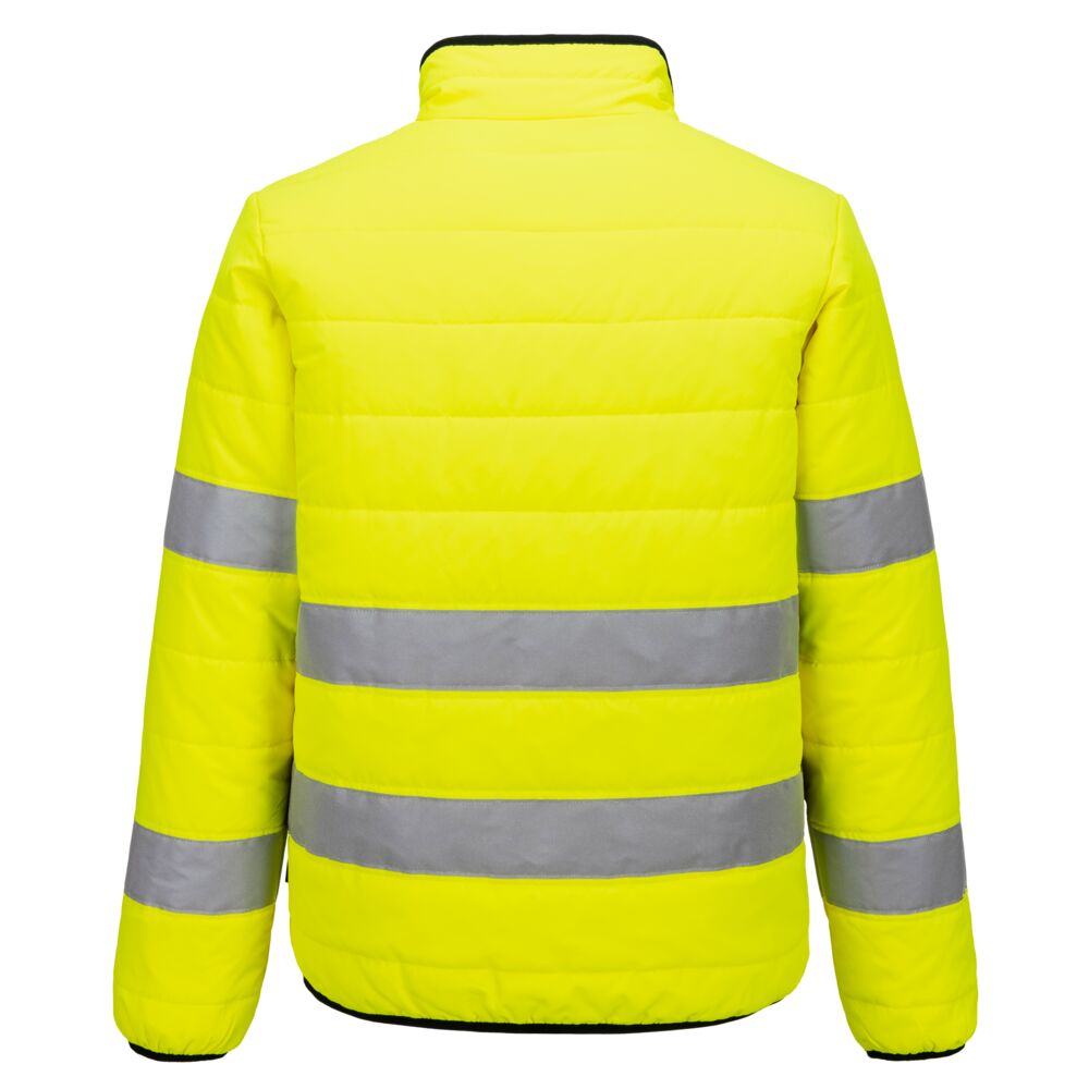 Hi-Vis kevyttoppatakki - Kelta/musta