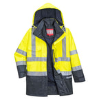 Bizflame Rain Hi-Vis multinormi parkatakki - Kelta/navy