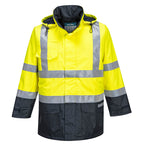 Bizflame Rain Hi-Vis multinormi parkatakki - Kelta/navy
