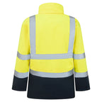 Bizflame Rain Hi-Vis multinormi parkatakki - Kelta/navy