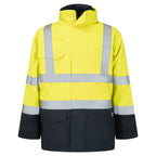 Bizflame Rain Hi-Vis multinormi parkatakki - Kelta/navy