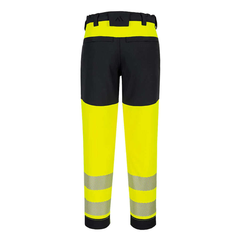 PW3 Hi-Vis Naisten Stretch-housut - Kelta/musta