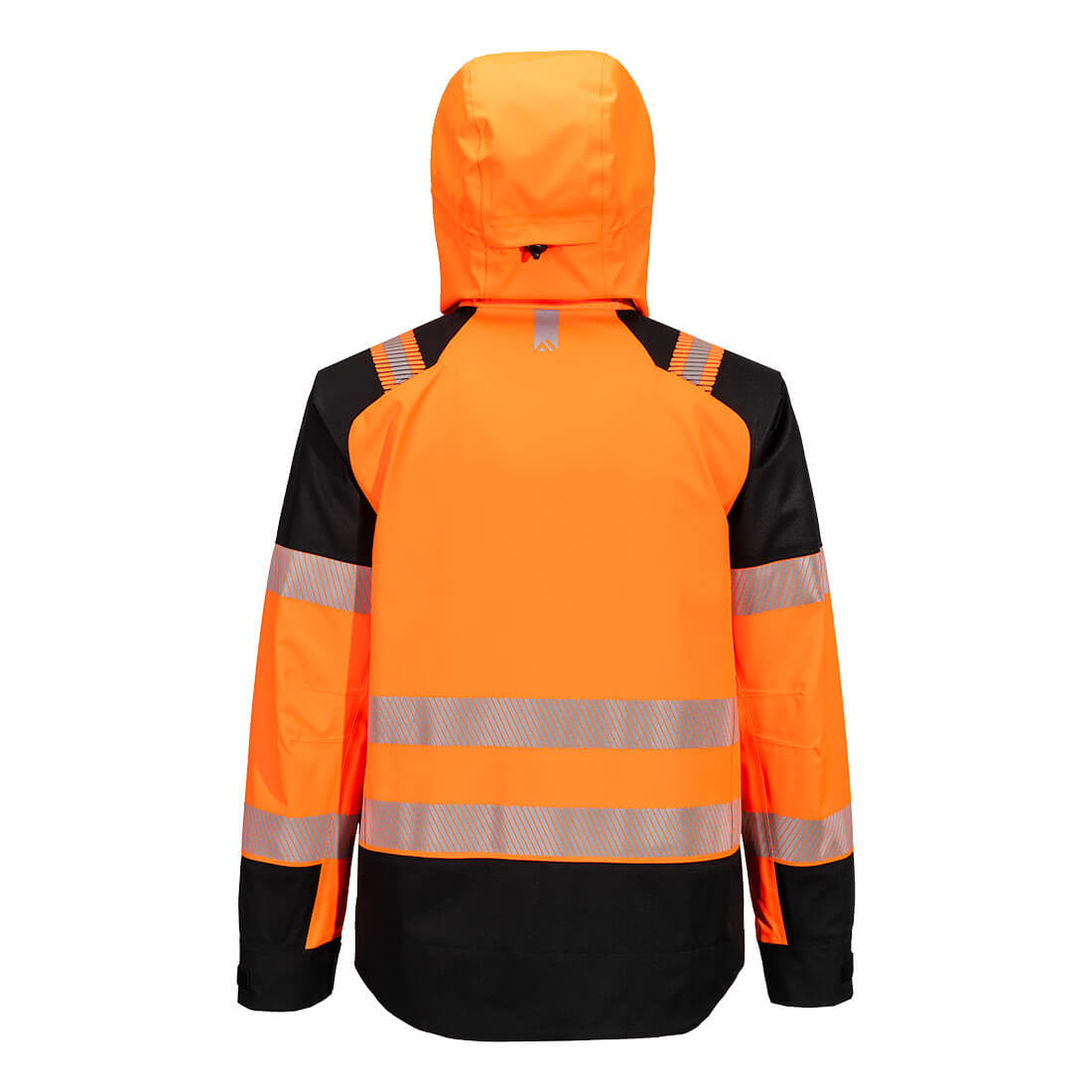 PW3 Hi-Vis Hupullinen sadetta pitävä anorakki (3L) - Oranssi/musta