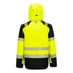 PW3 Hi-Vis Hupullinen sadetta pitävä anorakki (3L) - Kelta/musta